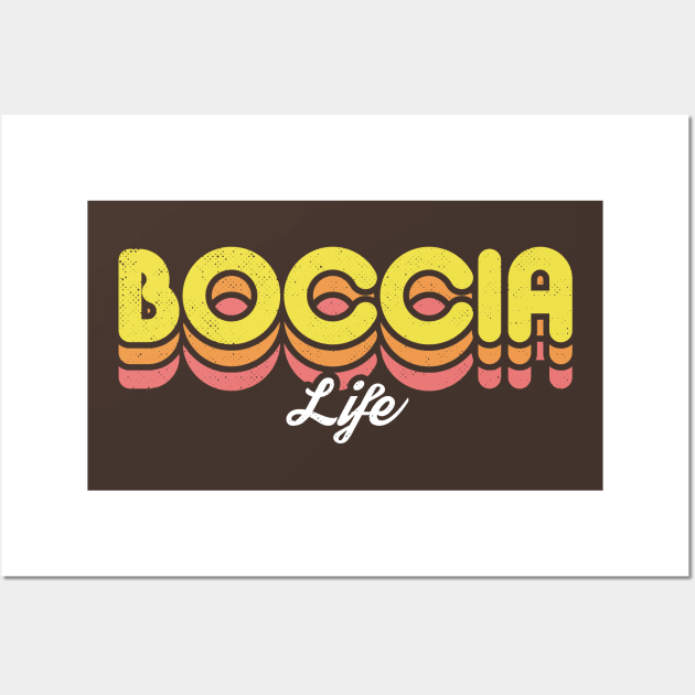 Retro Boccia Life Wall Art by rojakdesigns